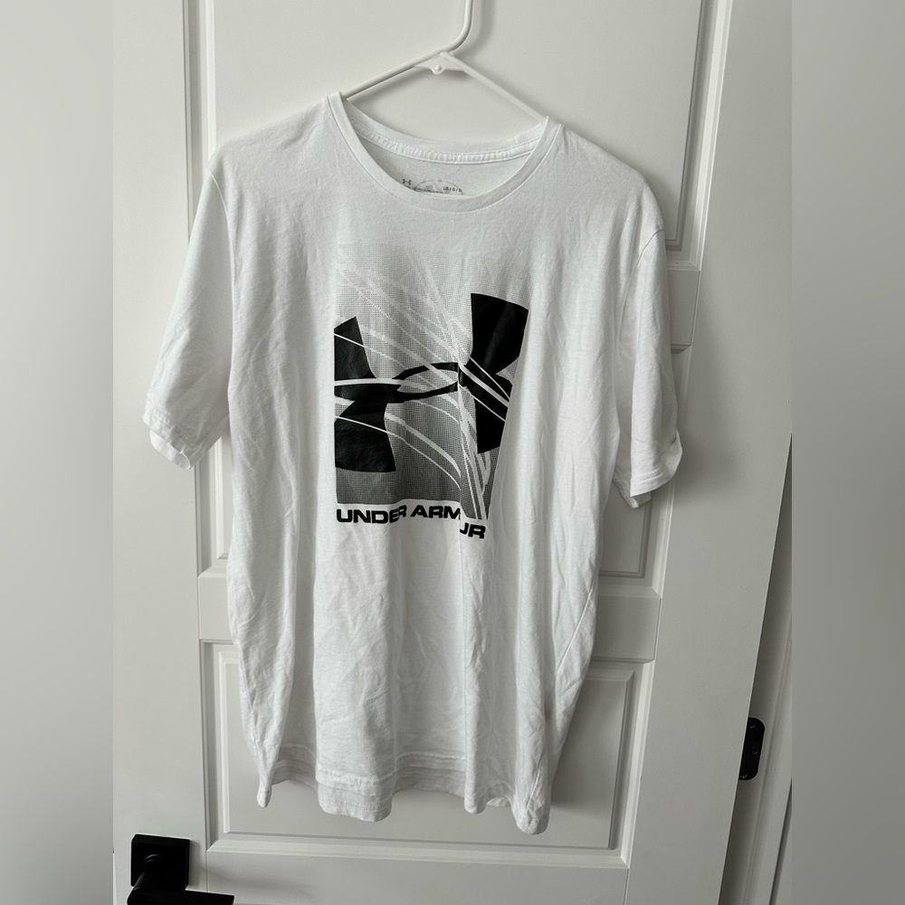 Men Under Armour Short sleeve Crew Neck T-Shirt Cotton Blend L